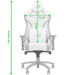 Ігрове крісло ASUS ROG Chariot X Core White (90GC01N0-MSG060) - мініатюра 5