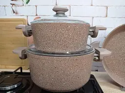 Набір посуду O.M.S. Collection 3005 Brown 7 предметів - мініатюра 5