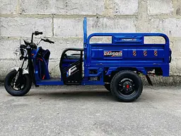 Вантажний електроскутер-самоскид триколісний CROSSER Cargo 13"  (1500W 60V, 45Ah) Синій - мініатюра 9