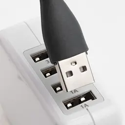 USB LED лампочка гнучка 3W, холодне світло чорна - мініатюра 5