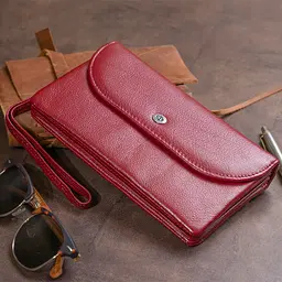 Жіночий шкіряний гаманець-клатч ST Leather 19х9,5х2,5 см acs0015829 - мініатюра 9