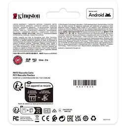 Карта пам'яті Kingston 128GB microSDXC class 10 UHS-I V10 A1 Canvas Select Plus (SDCS3/128GBSP) - мініатюра 4