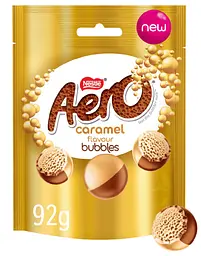 Шоколадні цукерки Aero Bubbles Caramel Flavoured Chocolate 92г - мініатюра 2