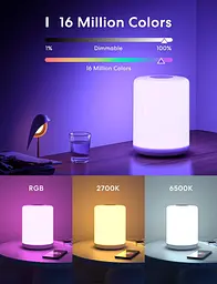 Нічник meross Smart LED Night Light, Smart Bed Light, сумісний з Apple HomeKit [Клас енергії G] - мініатюра 5