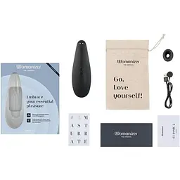 Вакуумний кліторальний стимулятор Womanizer Classic 2 Black - мініатюра 6