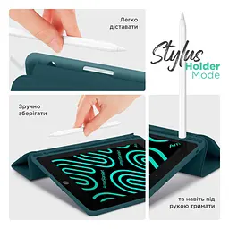 Чохол SlimTPU Active Pen holder Lenovo Tab P11 11.5 TB350 TB355 Темно-зелений - мініатюра 5