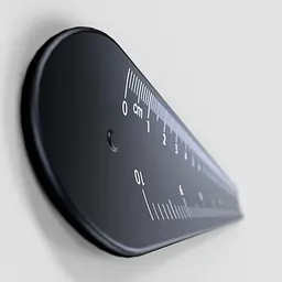 Лінійка для вимірювання пеніса Bathmate Measuring Gauge V2 26 см Чорна - мініатюра 5