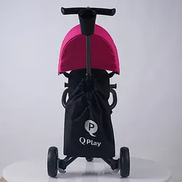 Велосипед складаний триколісний дитячий Qplay Nova+ Rubber Floral Pink (S700-13Nova+FloralPink) - мініатюра 11