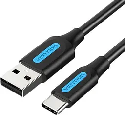 Кабель Vention USB to Type-C 3A Quick Charge 1 м Black (COKBF)