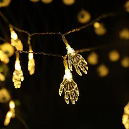 Гирлянда на Хэллоуин Руки 10 led 150 см 5 × 3 см прозрачная - миниатюра 3