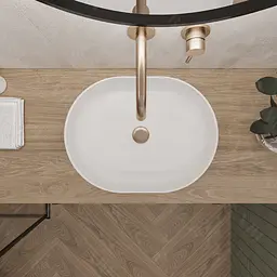 Умивальник VBI Verona 50 white накладний VBI-011300, Білий - мініатюра 4