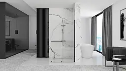 Душова стінка Rea Cortis 120 black REA-K8880 - мініатюра 4