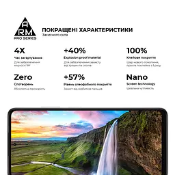 Захисне скло на OPPO A5X 4G/A5X 5G з олеофобним покриттям, Pro, повне проклеювання, антистатичний і пиловідштовхуючий шар, 9H, самоклеючеся, 2.5D, на весь екран, антистатичний клей, ArmorStandart (ARM85392) - мініатюра 5