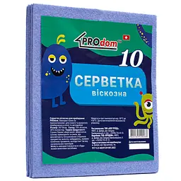 Серветки віскозні Prodom 36 x 30 см 10 шт