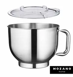 Кухонний комбайн Mozano професійний тістоміс Kitchen Machine 2300 Вт чаша 6,2л Silver - мініатюра 4