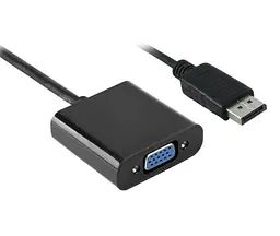 Перехідник адаптер RIAS DisplayPort - VGA Black (3_02368) - мініатюра 2