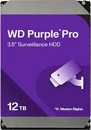 Жорсткий диск 12TB 3.5 7200 512MB SATA Purple Pro Surveillance WD teh0013516