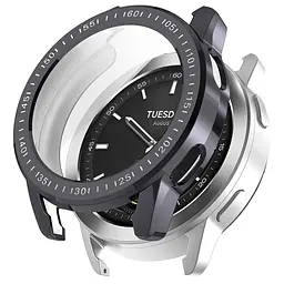 Захисний чохол Tamister для смартгодинника Xiaomi Watch S3 з плівкою темно-сірий - мініатюра 3