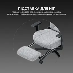 Крісло для геймерів Anda Seat Luna Pro Size L Gray Fabric (AD18T-44-G-F) - мініатюра 6
