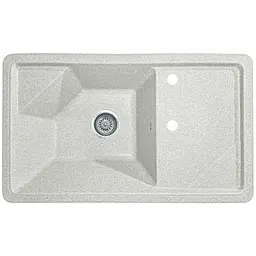 Мийка кухонна Valetti 58C гранітна 785х465 мм тера - мініатюра 3