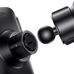 Автотримач Baseus Wisdom Auto Alignment Car Mount 15W із бездротовою зарядкою Black [CGZX000101] [113778] - мініатюра 5