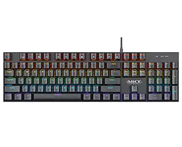Клавиатура механическая игровая с подсветкой iMICE Model GK-600 USB Wired Type-C, Eng/Укр/Рус, Black - мініатюра 1