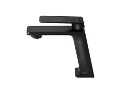 Змішувач для умивальника Corsan Trino black mat низький CMB7111BL Чорний матовий