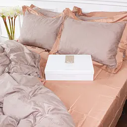 Постільна білизна MirSon Satin Жаккард Golden wheat 200х220 (2200005395530) - мініатюра 3
