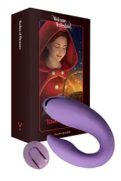 Вібратор для пар FairyGasm PleasureBerry Violet з пультом ДУ - мініатюра 1