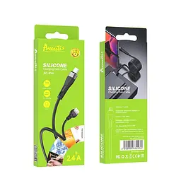 Кабель Avantis AC-81m Silicone USB – Micro- чорний - мініатюра 4