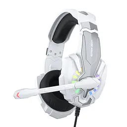 Ігрова гарнітура KOTION EACH G9000 Plus для ПК та консолей з RGB-підсвічуванням і мікрофоном (Білий)