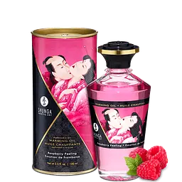 Збуджувальна масажна олія Shunga Aphrodisiac Warming Oil, 100 мл (малина)