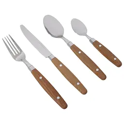 Набір столових приборів Gimex Cutlery Nature 16 Pieces 4 Person Wood (6960904) - мініатюра 2