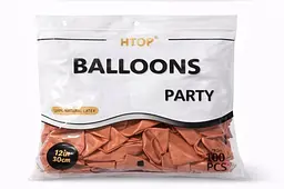 Надувні кульки набір 100 шт. HTOP Balloons Party 12 дюймів товари для свята дня народження Марсаловий - мініатюра 2