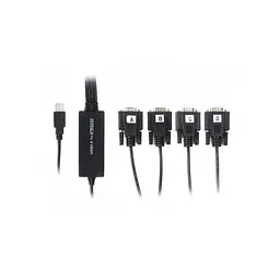 Перехідник Viewcon USB 2.0 to 4хCOM (9+25pin) 1.4m (VE671)