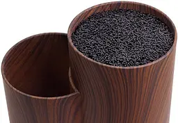 Колода для ножів Brash Stand Wood пластикова подвійна Kamille 12х22.5х20 см kuh0007452 - мініатюра 2