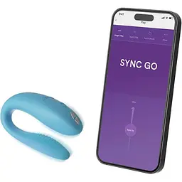 Смарт-вібратор для пар We-Vibe Sync GO Turquoise - мініатюра 5