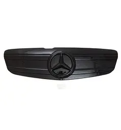 Зимова накладка на радіаторні грати Mercedes Vito-Viano 2010-2014 2 спиці Глянець Voron Glass - мініатюра 4