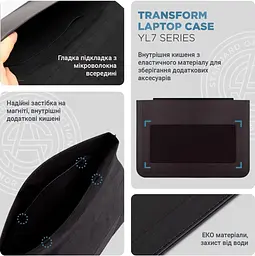 Чохол ArmorStandart Laptop Sleeve Stand YL7 14 Black (ARM69065) [95699] - мініатюра 3