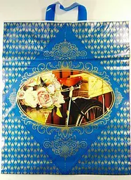 Пакет із петльовою ручкою (42*50+3) "Велосипед Романтик" (25 шт.)