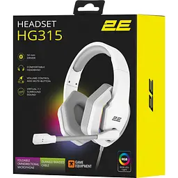 Ігрова гарнітура 2E GAMING HG315 RGB USB 7.1 White (2E-HG315WT-7.1) - мініатюра 7
