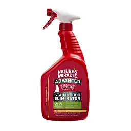 Спрей 8in1 Nature`s Miracle ADV S&O Elimin Lemon для кішок, з посиленою формулою від плям та запахів, аромат лимона 946 мл (арт.680234/6993 USA)