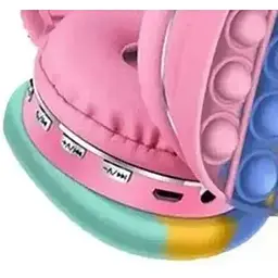 Дитячі бездротові навушники RIAS AH-806E Pop It Bluetooth Pink (3_04773) - мініатюра 5