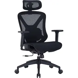 Офісне крісло Officepro Atlas OC630-B-B-B Black [148898] - мініатюра 3