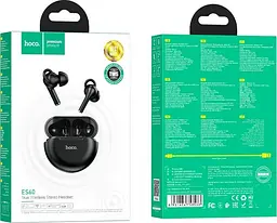 Bluetooth Стерео Гарнітура Hoco ES60 Чорний - мініатюра 6