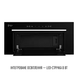 Витяжка повновбудована PERFELLI DESIGN FILINI 6 NERO - мініатюра 3