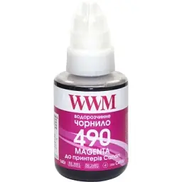 Чорнило WWM GI-490 для Canon G1400/G2400/G3400 140г Magenta (C490M)