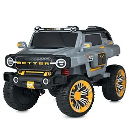 Електромобіль джип 24V8Ah 4x45W EVA шкіра MP3/USB/TF/Bluetooth сірий (M 5821EBLR-11 24V)