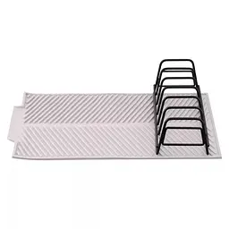 Сушарка для посуду Ardesto Minimalism з підставкою 39 х 25 х 8 см сіра (ARHK4102DR)