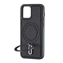 Чохол Jinduka Leather Ringo iPhone 12 Pro Black - мініатюра 4
